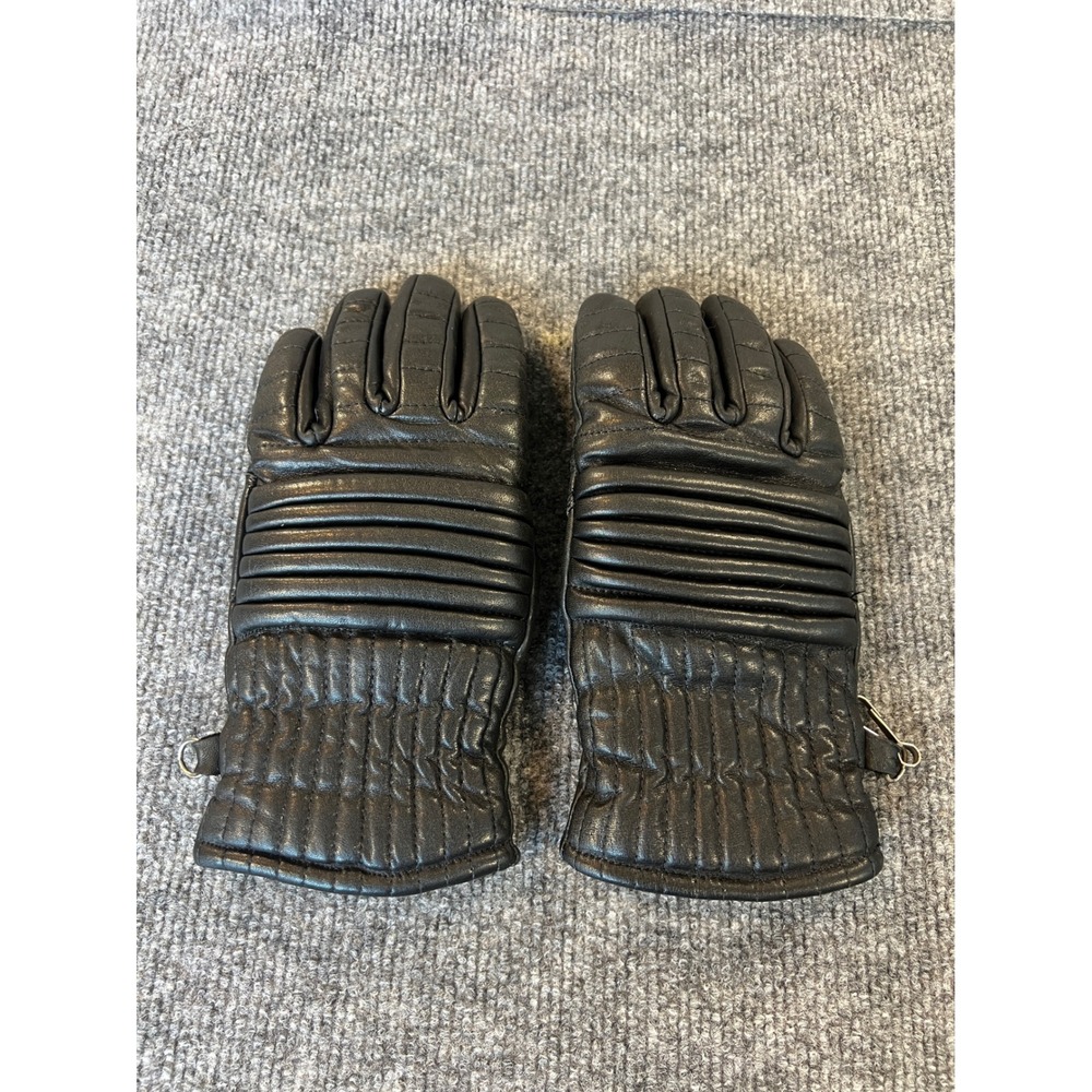 Vintage 1970s Beconta Horsehide Leather Ski Gloves Ladies S Made In Japan